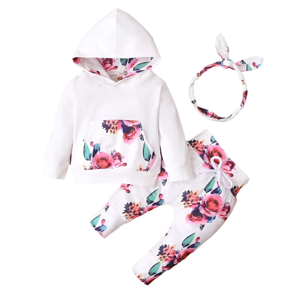 PATAT Baby Floral Hooded Tracksuit