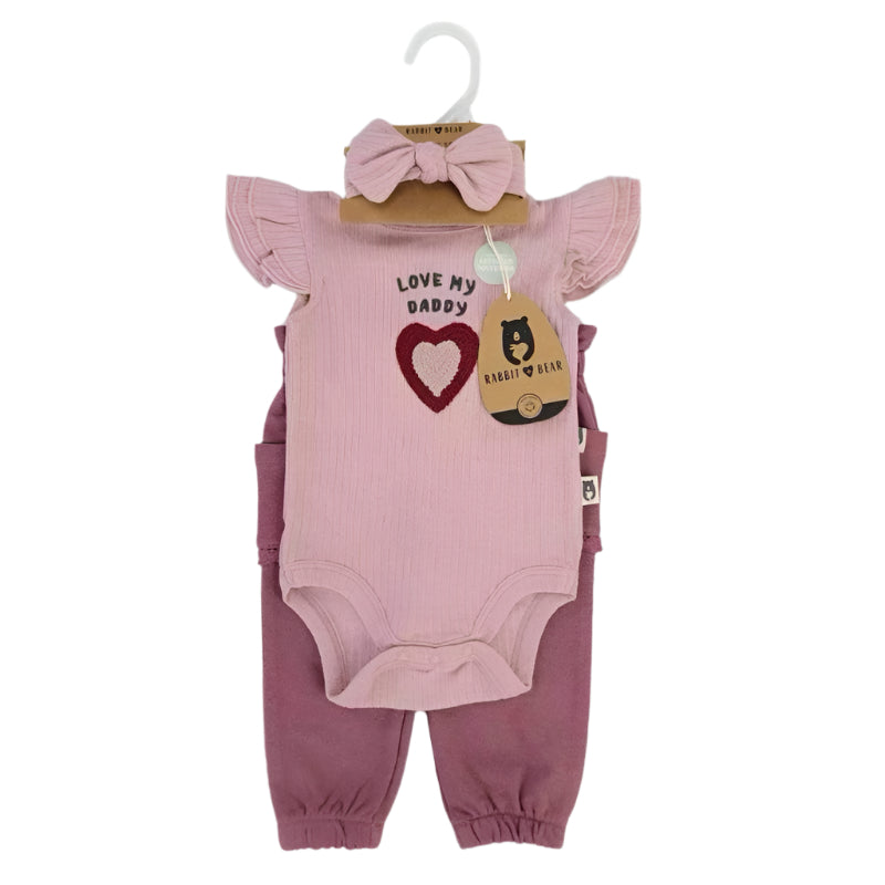 I LOVE DADDY 2 Piece set with Headband