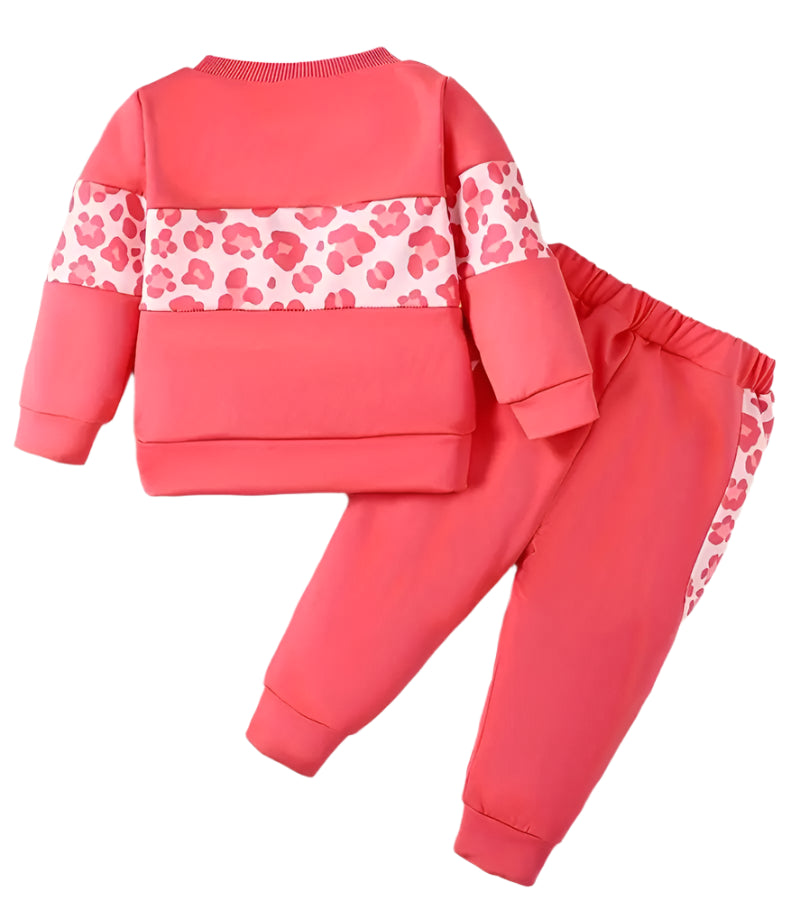 PATPAT Girls Animal Print Tracksuit