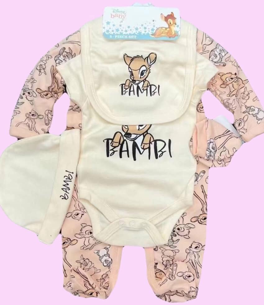 6 Piece BAMBI DISNEY Set