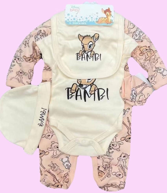6 Piece BAMBI DISNEY Set