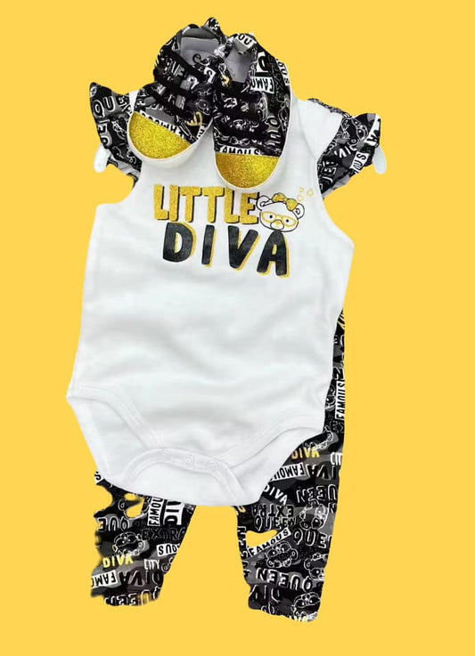 2 Piece Girls Set with Shoes