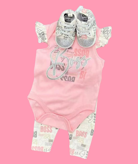 2 Piece Girls Set with Shoes