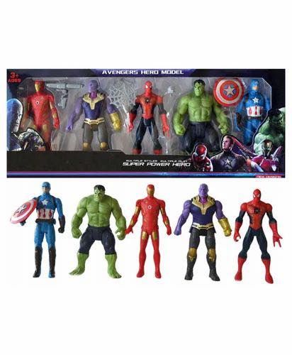 AVENGERS 12cm High 5 Pack Figurines