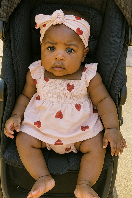 Baby Girls Dress with Pants & Headband