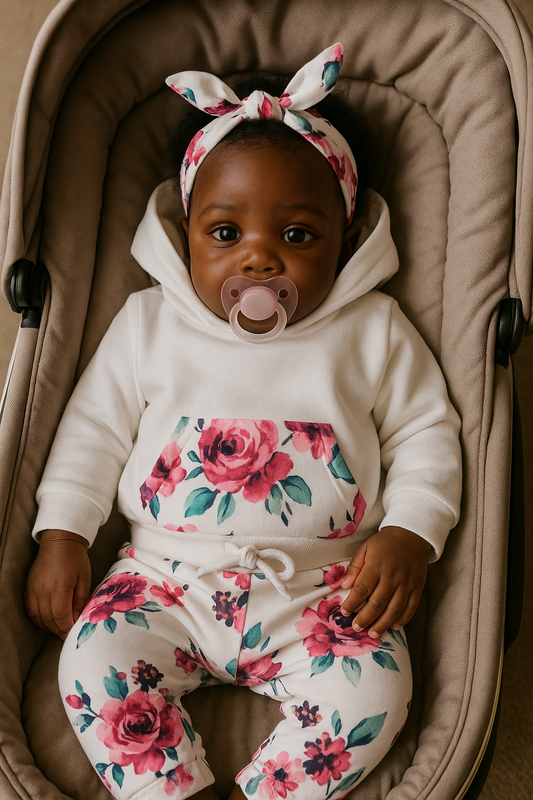 PATAT Baby Floral Hooded Tracksuit
