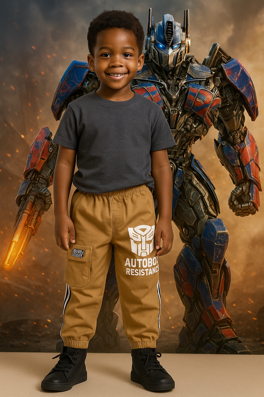 TRANSFORMERS Cuffed Chinos