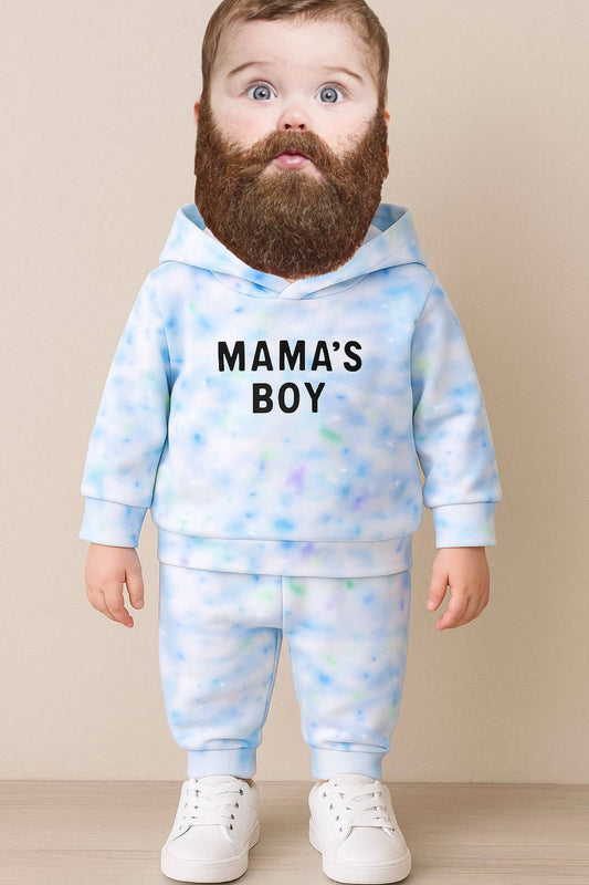 SHEIN MAMA'S BOY Hooded Tracksuit